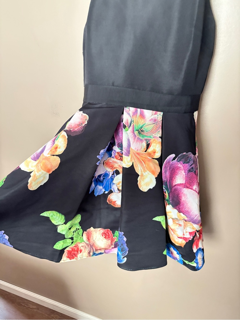 Ted Baker Illusia Tapestry Floral Fit & Flare Skater Dress halter wedding 2 EUC - Picture 7 of 16